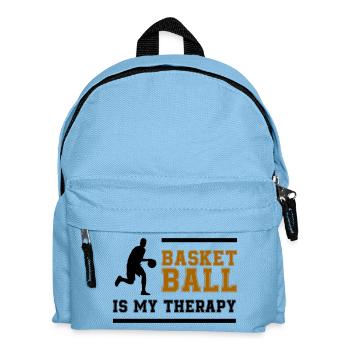Lettrage rétro du basket-ball - Sac à dos Enfant - bleu clair - Devant