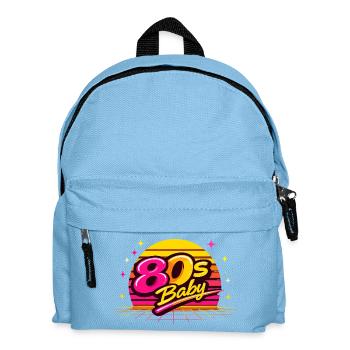 Disco rétro des années 80 - Sac à dos Enfant - bleu clair - Devant