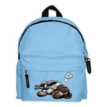 Deutsch Drahthaar Deutsch-Drahthaar Besitzer - Kinder Rucksack - Hellblau - Vorne