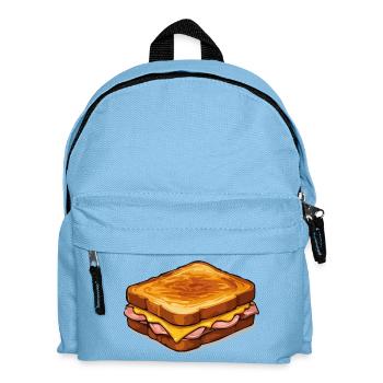 Illustration de Pop Art de Sandwich au Fromage - Sac à dos Enfant - bleu clair - Devant