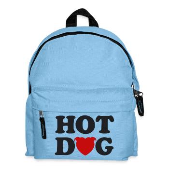 Herzkopf-Hotdog - 031 - Kinder Rucksack - Hellblau - Vorne