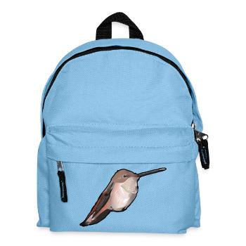 Kolibri im Abendlicht - Kinder Rucksack - Hellblau - Vorne