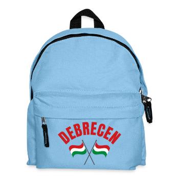 Debrecen Crossed Hungarian Flags  - Kids' Backpack - light blue - Front