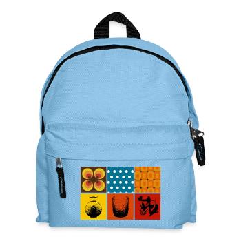 Retro - Kids' Backpack - light blue - Front