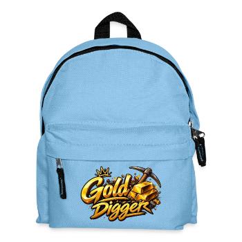 Gold Digger Gloss Motif - Kids' Backpack - light blue - Front
