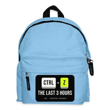 Strg Z: Die letzten 3 Stunden - Kinder Rucksack - Hellblau - Vorne