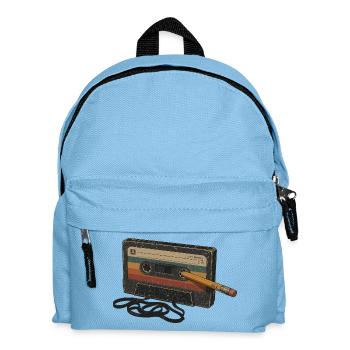 Liebhaber von 90er 80er Retro-Kassettenmusik - Kinder Rucksack - Hellblau - Vorne