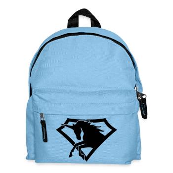 Super-Einhorn1 - Kinder Rucksack - Hellblau - Vorne