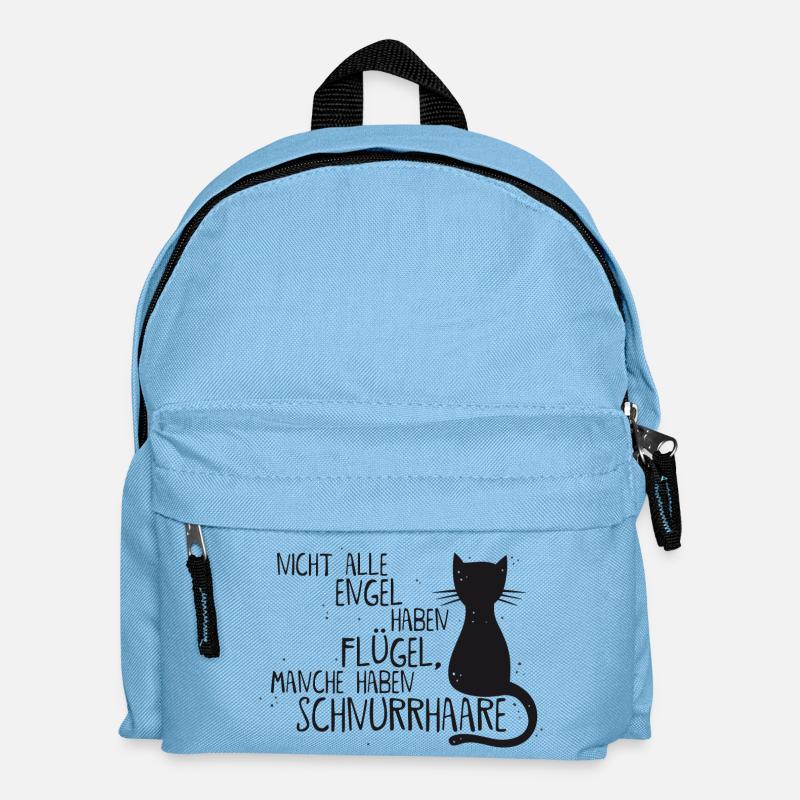 KATZE = ENGEL - Kinder Rucksack - Hellblau