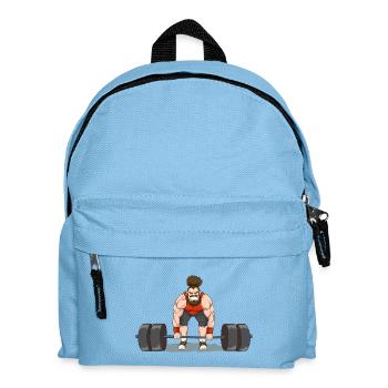 Weightlifting - Training Fitness Muscles Weights - Kids' Backpack - light blue - Front