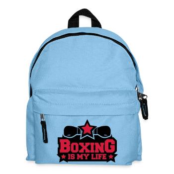 boxing_is_my_life_c2 - Kinder Rucksack - Hellblau - Vorne