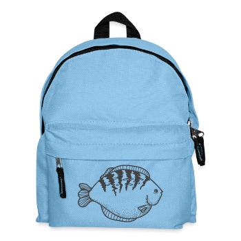 Spiral fish with dorsal stripes - Kids' Backpack - light blue - Front