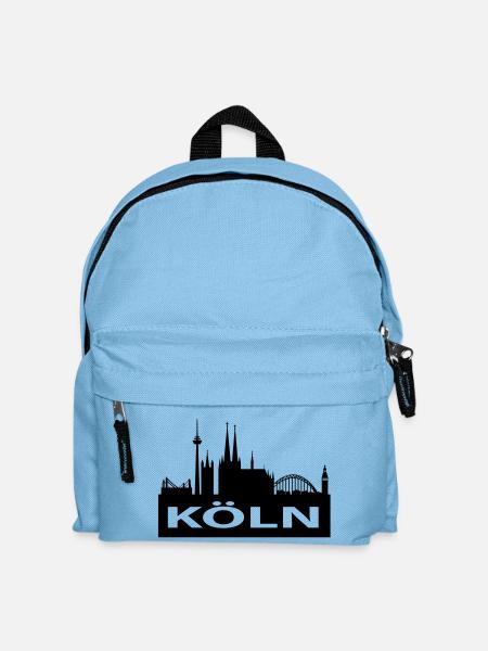 Skyline Köln - Kölner Dom - Kinder Rucksack - Hellblau