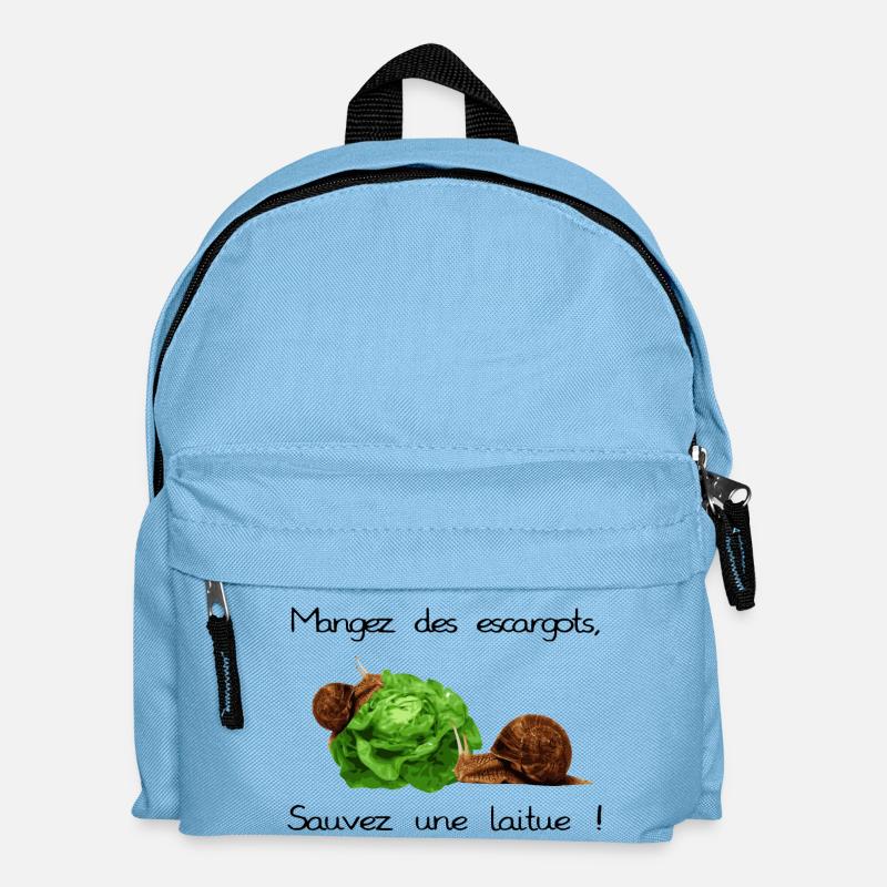 Escargots - Sac à dos Enfant - bleu clair