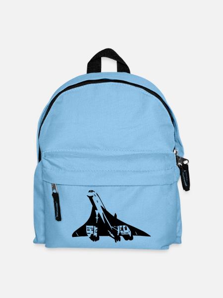 Passagierjet - Kinder Rucksack - Hellblau