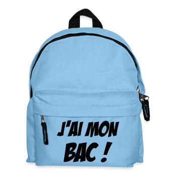 J'ai mon BAC ! - Sac à dos Enfant - bleu clair - Devant