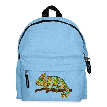 Chamäleon Exotisch - Kinder Rucksack - Hellblau - Vorne