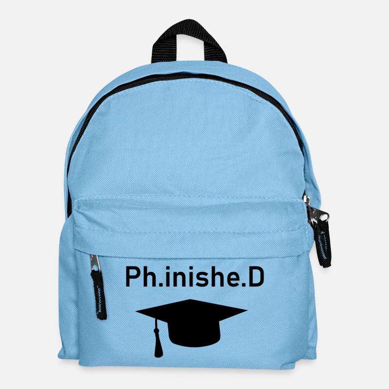 PhD Phinished - Kinder Rucksack - Hellblau