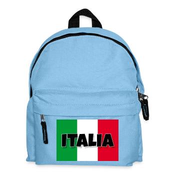 Italia - Flagge von Italien - Kinder Rucksack - Hellblau - Vorne