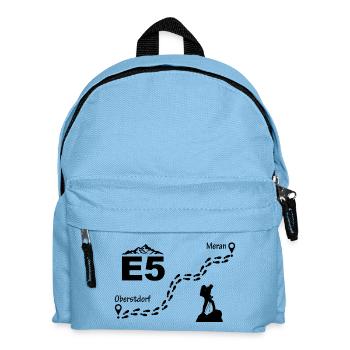 E5 Alpenüberquerung - Kinder Rucksack - Hellblau - Vorne