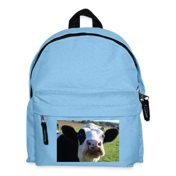 Cow Poster - Kids' Backpack - light blue - Front