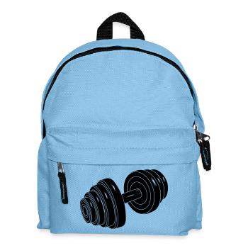 Dumbel Gym Gewicht - Kinder Rucksack - Hellblau - Vorne