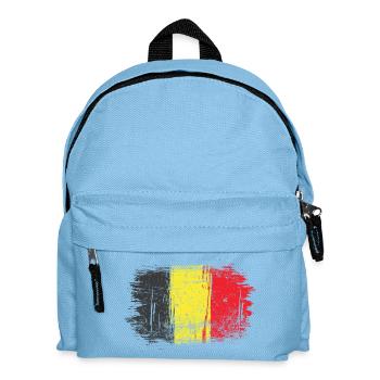 Brushstroke Belgian Flag - Kids' Backpack - light blue - Front