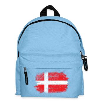 Brushstroke Danish Flag - Kids' Backpack - light blue - Front