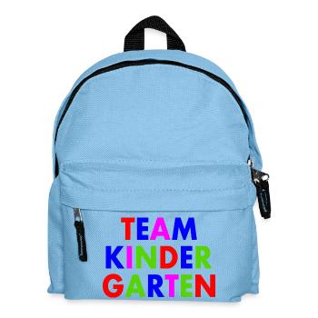Team kindergarten - Kinder Rucksack - Hellblau - Vorne