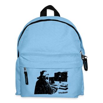 Producer Musik Studio Illustration - Kinder Rucksack - Hellblau - Vorne