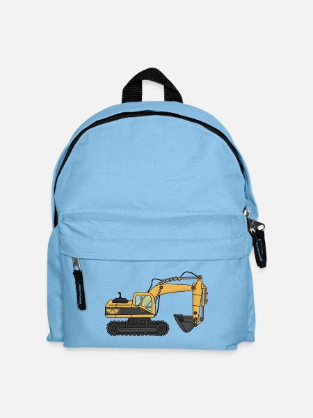 Bagger - Kinder Rucksack - Hellblau