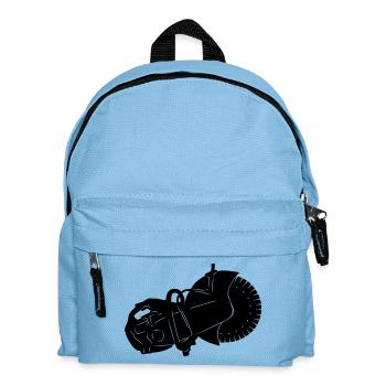 Steinsäge Steinsägemaschine - Kinder Rucksack - Hellblau - Vorne