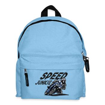 Speed Junkie - Moto, Moto, Sport automobile - Sac à dos Enfant - bleu clair - Devant