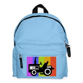 Motor Vehicle Organic Farmer Country Life Farmer Tractor - Kids' Backpack - light blue - Front