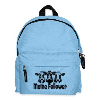 meine follower kühe bauernhof landleben landwirt - Kinder Rucksack - Hellblau - Vorne