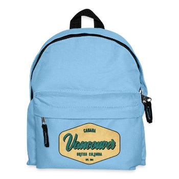 Vancouver Vintage Schild BC - Kinder Rucksack - Hellblau - Vorne
