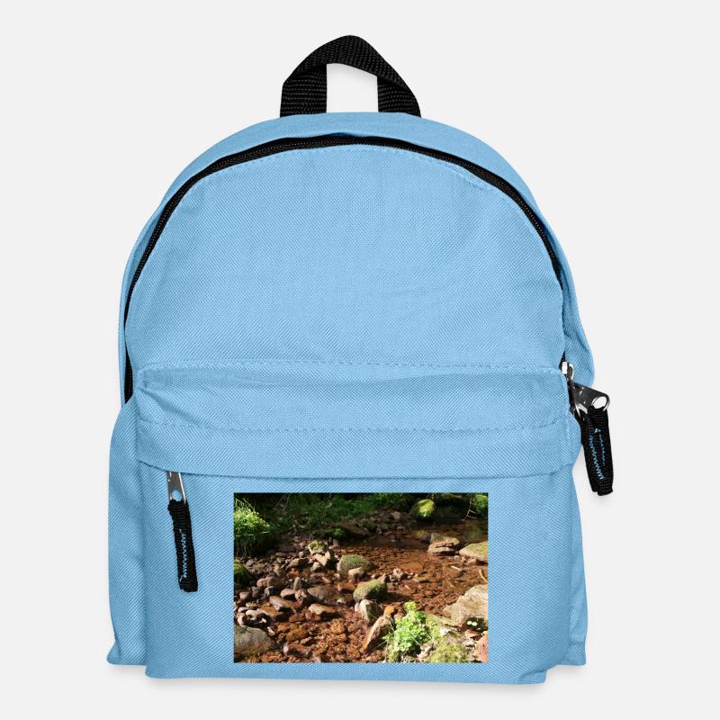 Schwarzwälder Waldbach - Kinder Rucksack - Hellblau