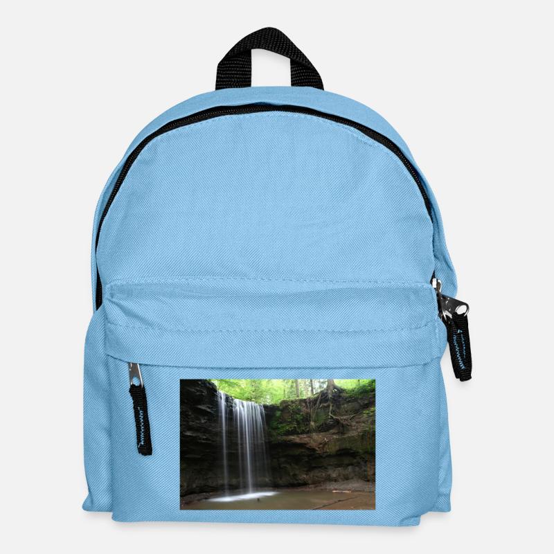 WASSERFALL HÖRSCHBACH BEI MURRHARDT - Kinder Rucksack - Hellblau