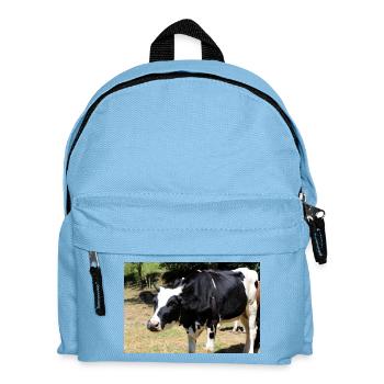 Cow Poster - Kids' Backpack - light blue - Front