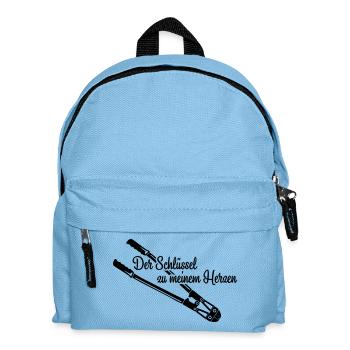 Schlüssel zum Herz Love - Kinder Rucksack - Hellblau - Vorne