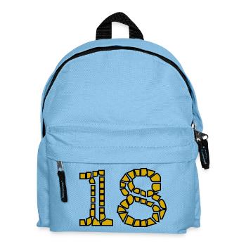 18. 18 ANS. 18e ANNIVERSAIRE. ANNIVERSAIRE 18 ANS. - Sac à dos Enfant - bleu clair - Devant