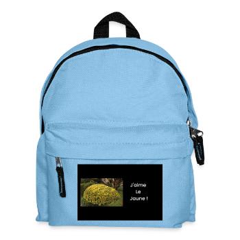 Streetwear j'aime le jaune - Sac à dos Enfant - bleu clair - Devant