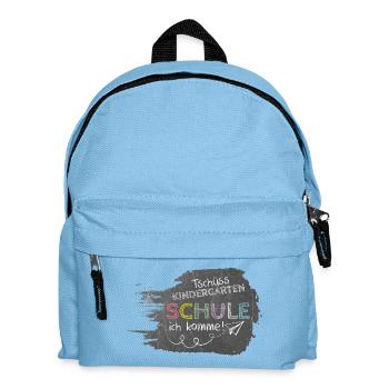 Bye bye kindergarten - school, here I come! Table - Kids' Backpack - light blue - Front