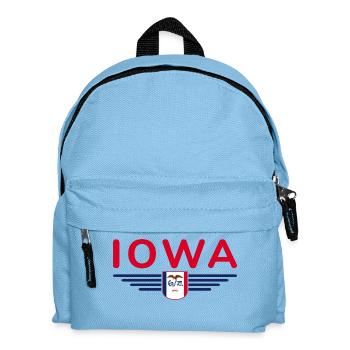 Iowa Fan T-Shirt – Your State! - Kids' Backpack - light blue - Front