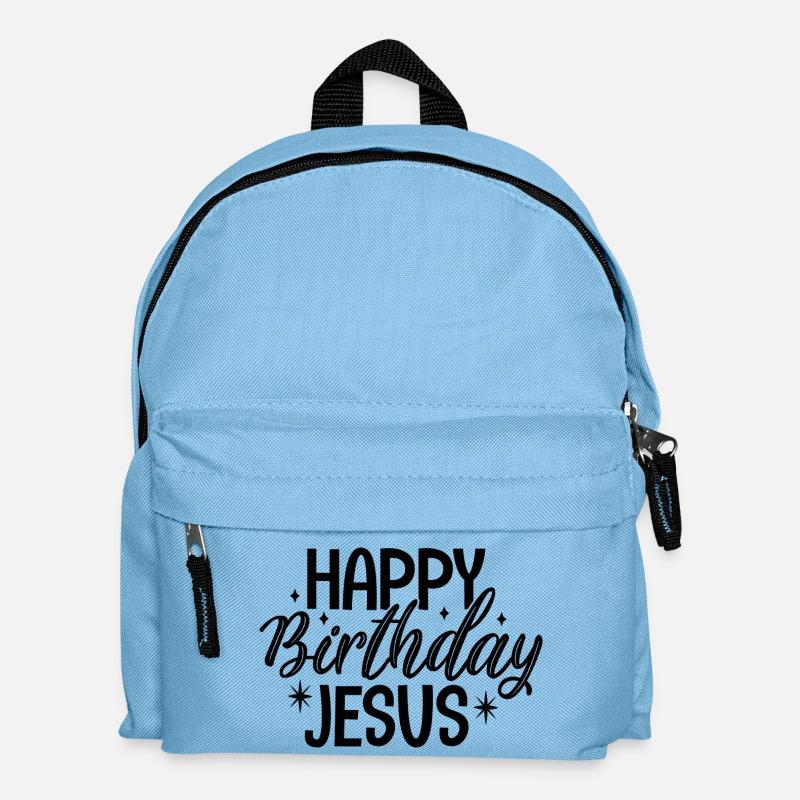 Happy Birthday Jesus - Kids' Backpack - light blue