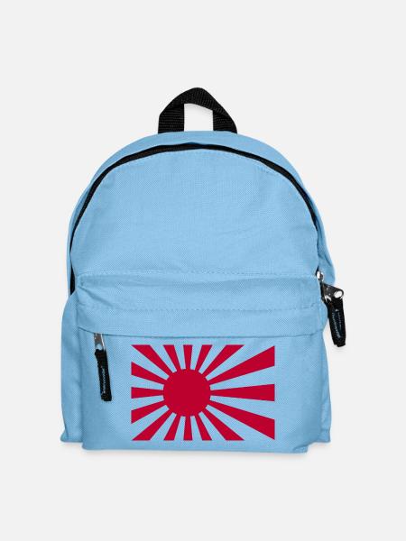 Drapeau du Soleil Levant - Sac à dos Enfant - bleu clair