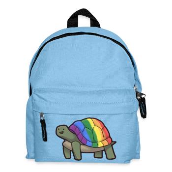 Schwule Schildkröte - Kinder Rucksack - Hellblau - Vorne