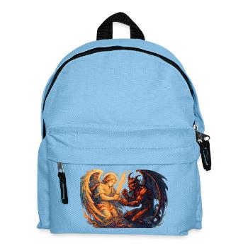 Celestial Archangel vs Infernal Beast - Kids' Backpack - light blue - Front