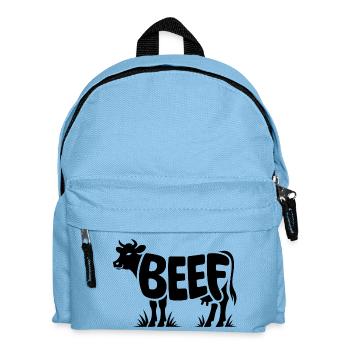 BEEF - Cool Meat Logo - Kids' Backpack - light blue - Front