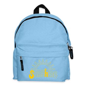 Lever de soleil avec motif d'optimisme - Sac à dos Enfant - bleu clair - Devant